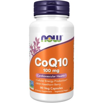 NOW Foods CoQ10 100 mg with Hawthorn Berry 90 capsules