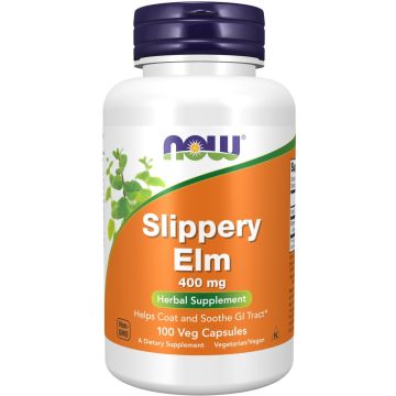 NOW Foods Slippery Elm (Ulmus rubra) 400 mg 100 capsules