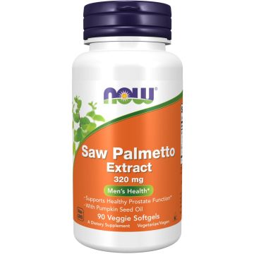 NOW Foods Saw Palmetto Extract 320 mg with Pumpkin Seed Oil 90 softgels