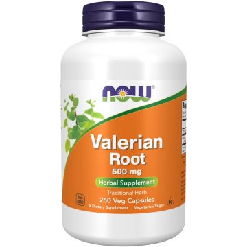 NOW Foods Valerian Root 500 mg 250 capsules