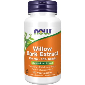 NOW Foods White Willow Bark 400 mg 100 capsules