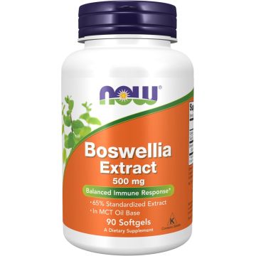 NOW Foods Boswellia Extract 500 mg in MCT Oil Base 90 softgels