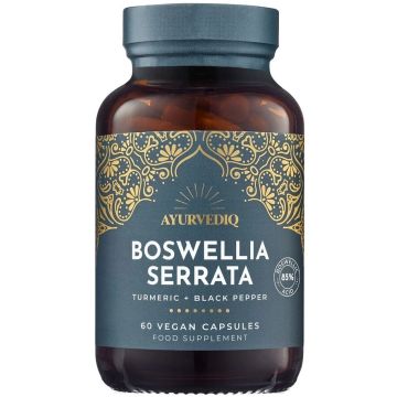 Ayurvediq Wellness Boswellia Serrata, Turmeric & Black Pepper Extract 60 capsules