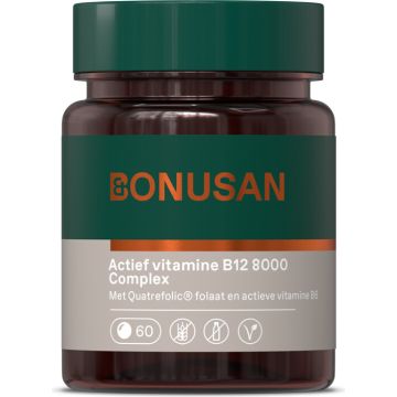 Bonusan Actief vitamine B12 8000 Complex 60 zuigtabletten