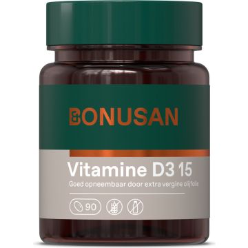Bonusan Vitamine D3 15 90 softgels