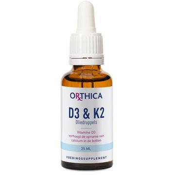Orthica D3 & K2 olie druppels 25 milliliter