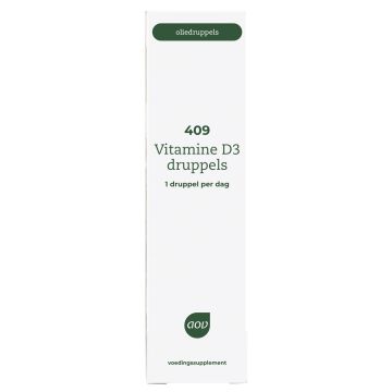 AOV 409 Vitamine D3 druppels 25mcg 15 milliliter