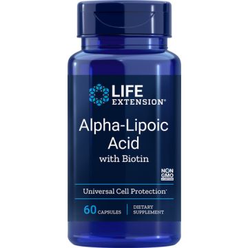 Life Extension Alfa Liponzuur met biotine 60 capsules