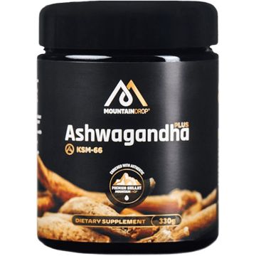 Mountaindrop Ashwagandha KSM-66 + Shilajit honing 350 gram