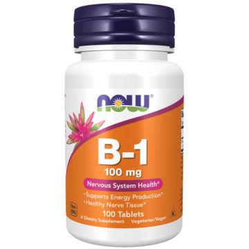 NOW Foods Vitamine B1 100 mg Thiamine 100 tabletten