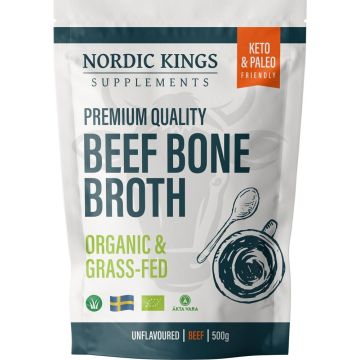 Nordic Kings Supplements Beef Bone Broth 500 gram biologisch