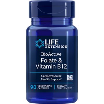 Life Extension Bioactive Folate & Vitamin B12 90 capsules