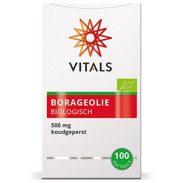 Vitals Borageolie BIO 100 softgels biologisch