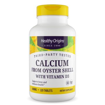 Healthy Origins Calcium with Vitamin D3 120 tabletten
