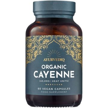 Ayurvediq Wellness Organic Cayenne Pepper 60 capsules biologisch