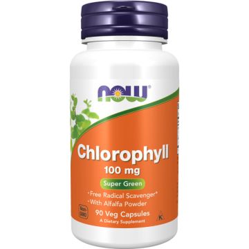 NOW Foods Chlorophyll 100 mg with Alfalfa Powder 90 capsules