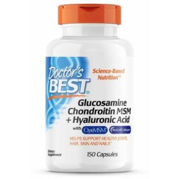Doctor's Best Glucosamin Chondroitin MSM + Hyaluronzuur 150 capsules