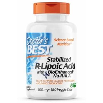 Doctor's Best Stabilized R-Alpha Lipoic Acid 100 mg