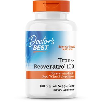 Doctor's Best Trans-Resveratrol 100 met ResVinol-25 60 softgels