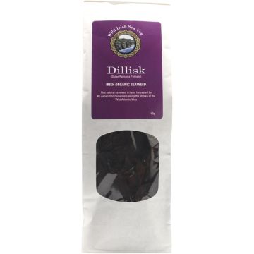 Wild Irish Seaweeds Organic Irish Dulse Dillisk 40 gram biologisch