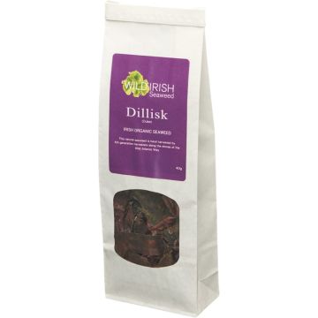 Wild Irish Seaweeds Organic Irish Dulse Dillisk 40 gram biologisch