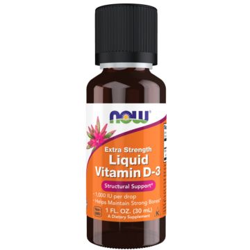 NOW Foods Vitamine D3 Druppels 1000 IE 30 milliliter