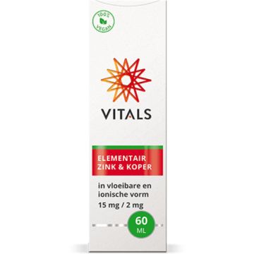 Vitals Elementair Zink & Koper 60 milliliter