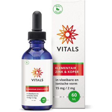 Vitals Elementair Zink & Koper 60 milliliter