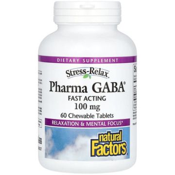 Natural Factors Pharma GABA® 100mg kauwtabletten 60 kauwtabbleten