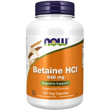 NOW Foods Betaine HCI 120 capsules