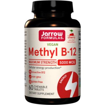 Jarrow Formulas Vitamin B12 Methylcobalamin 5000 60 zuigtabletten