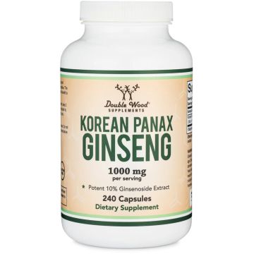 Double Wood Supplements Korean Panax Ginseng 240 capsules