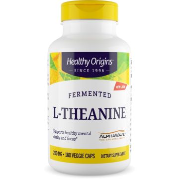 Healthy Origins L-Theanine 200 mg (AlphaWave®) 180 capsules