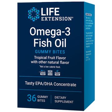 Life Extension Omega-3 Fish Oil Gummy Bites 36 gummies