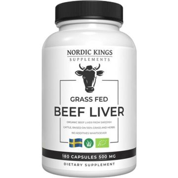 Nordic Kings Supplements Organic Beef Liver 180 capsules biologisch