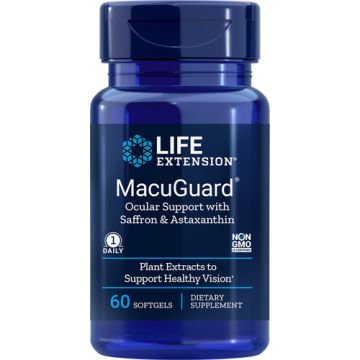 Life Extension MacuGuard® Ocular Support with Astaxanthin 60 softgels