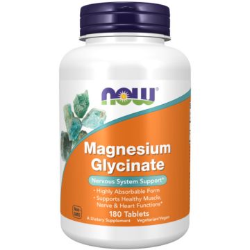 NOW Foods Magnesium Glycinate 180 tabletten