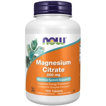 NOW Foods Magnesium Citraat 200 mg