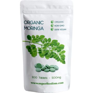 Superfoodism Moringa Tabletten 500 tabletten biologisch
