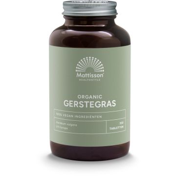 Mattisson Absolute Gerstegras 400 mg Bio 350 tabletten biologisch