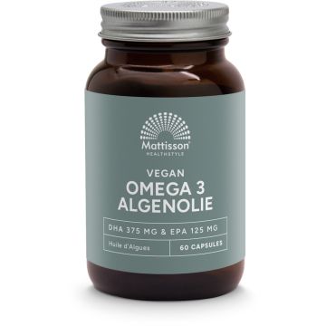 Mattisson Vegan Omega 3 Algenolie DHA 375 mg - EPA 125 mg 60 capsules