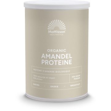 Mattisson Amandel Proteïne Bio 350 gram biologisch