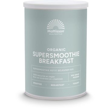 Mattisson Absolute Supersmoothie Breakfast Mix Bio 500 gram biologisch