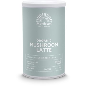Mattisson Mushroom Latte Reishi - Cordyceps Bio 160 gram biologisch