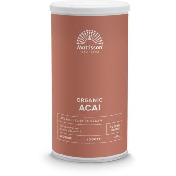 Mattisson Absolute Acai Poeder Bio 125 gram biologisch