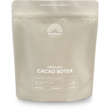 Mattisson Cacao Boter Bio 300 gram biologisch