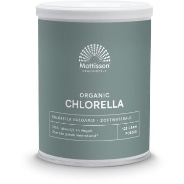 Mattisson Absolute Chlorella Poeder Bio (China) 125 gram biologisch