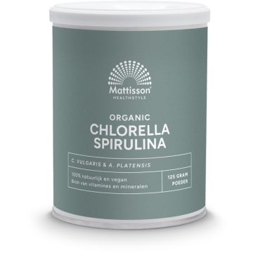 Mattisson Organic Chlorella Spirulina Poeder 125 gram biologisch