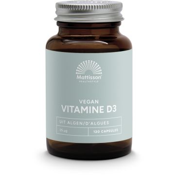 Mattisson Vegan Vitamine D3 25 mcg  1000 IE 120 capsules
