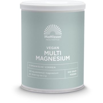 Mattisson Vegan Multi Magnesium Poeder 200 gram